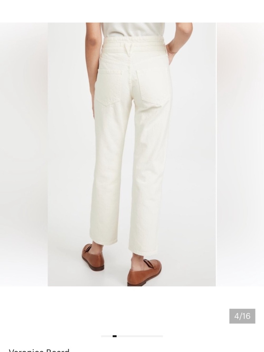 Veronica Beard Blake Classic Straight High Rise Non-Stretch Notch Waist Jeans